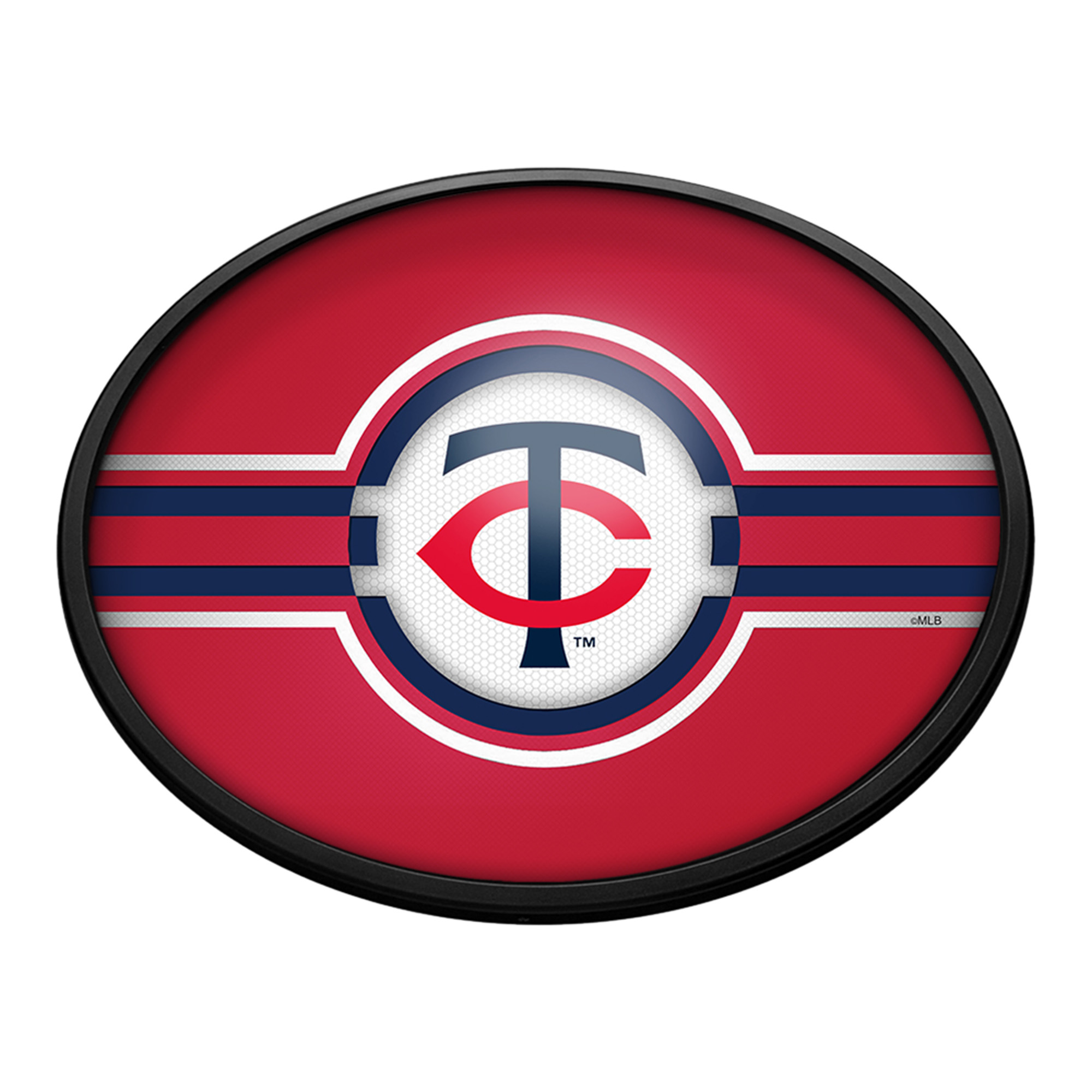 Minnesota Twins Oval Slimline Lighted Wall Sign  