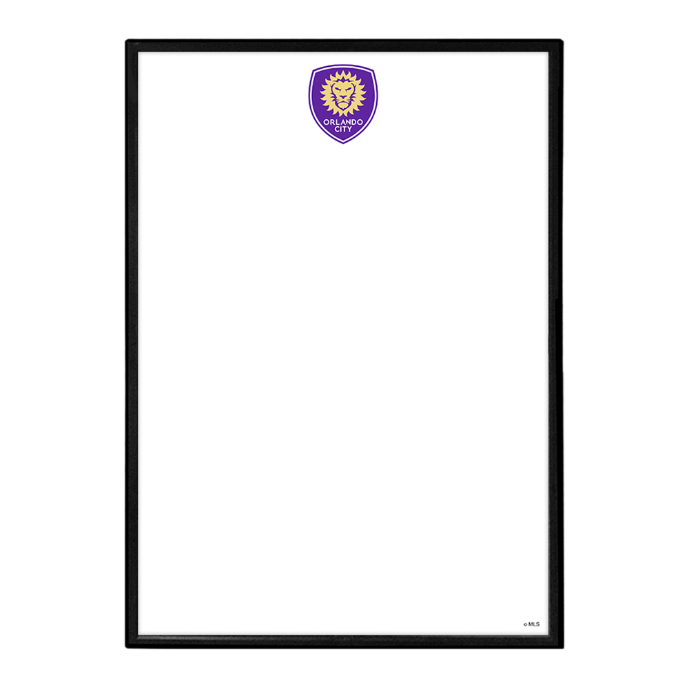 Orlando City: Framed Dry Erase Wall Sign  