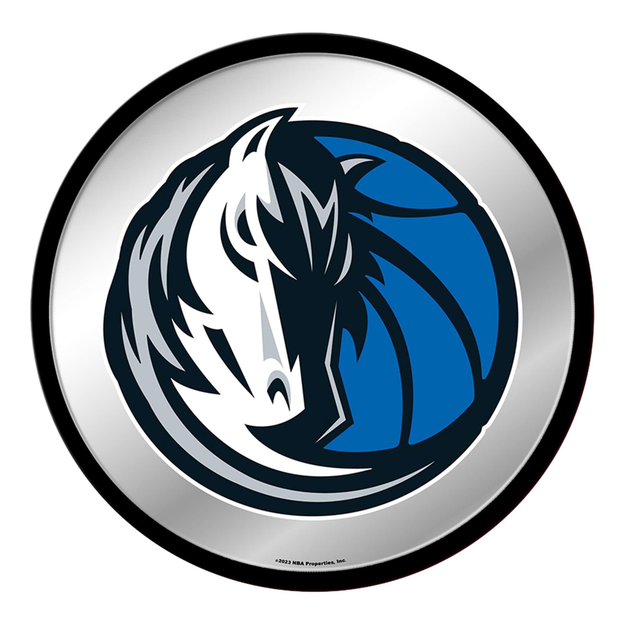 Dallas Mavericks: Modern Disc Mirrored Wall Sign