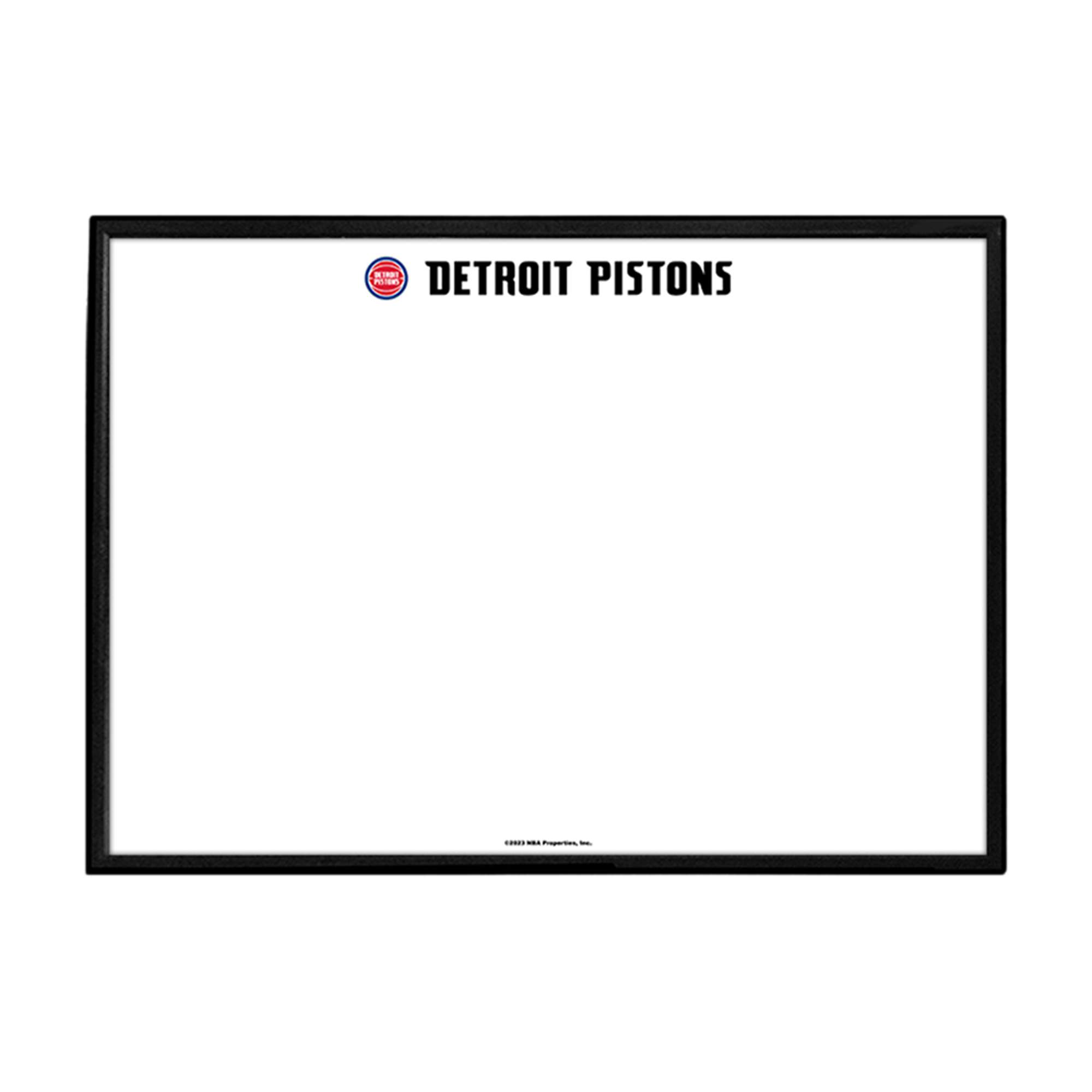 Detroit Pistons: Framed Dry Erase Wall Sign