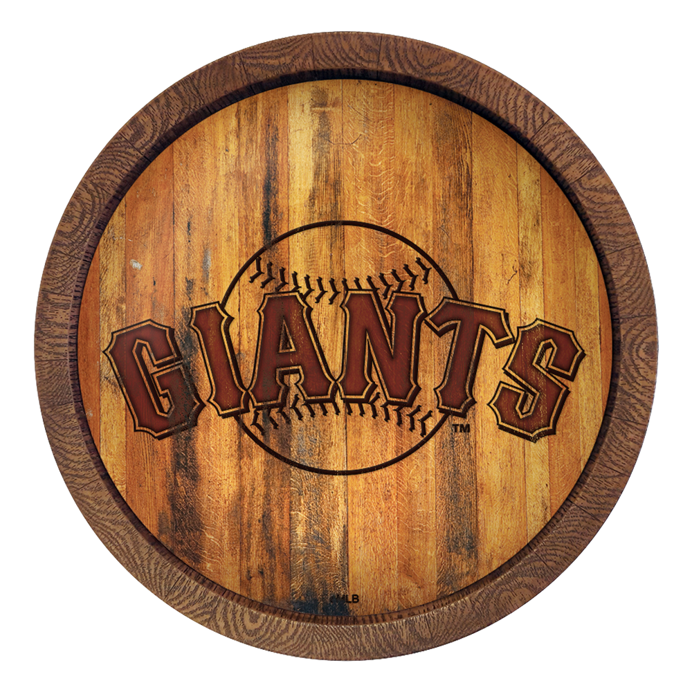San Francisco Giants Branded "Faux" Barrel Top Sign  