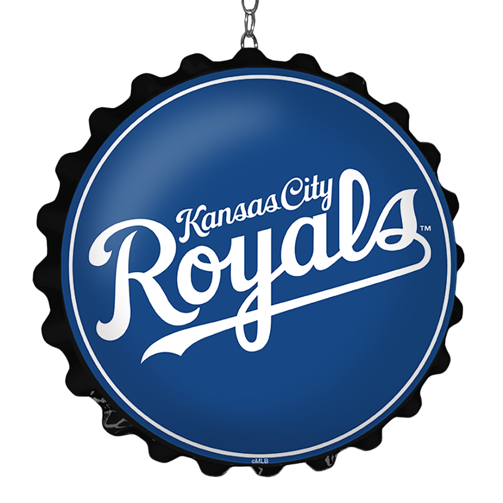 Kansas City Royals Wordmark - Bottle Cap Dangler  