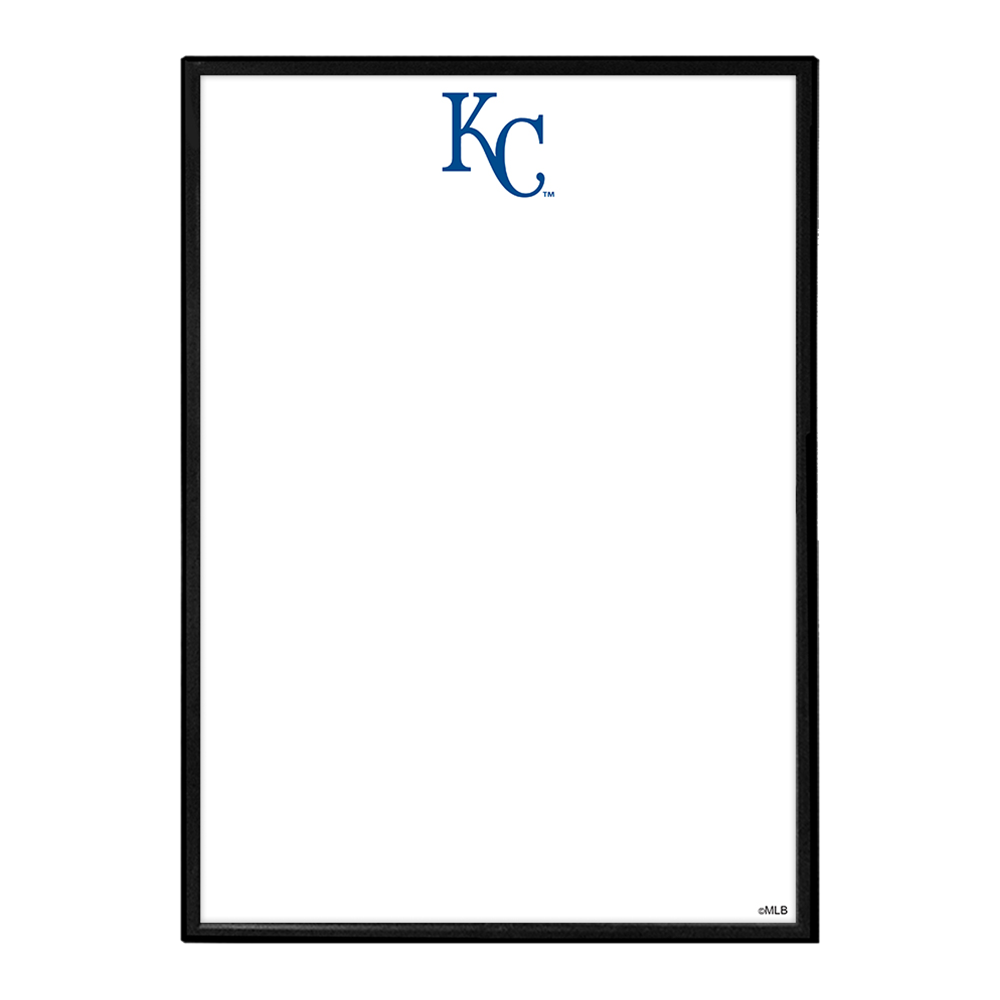 Kansas City Royals Logo - Framed Dry Erase Wall Sign  