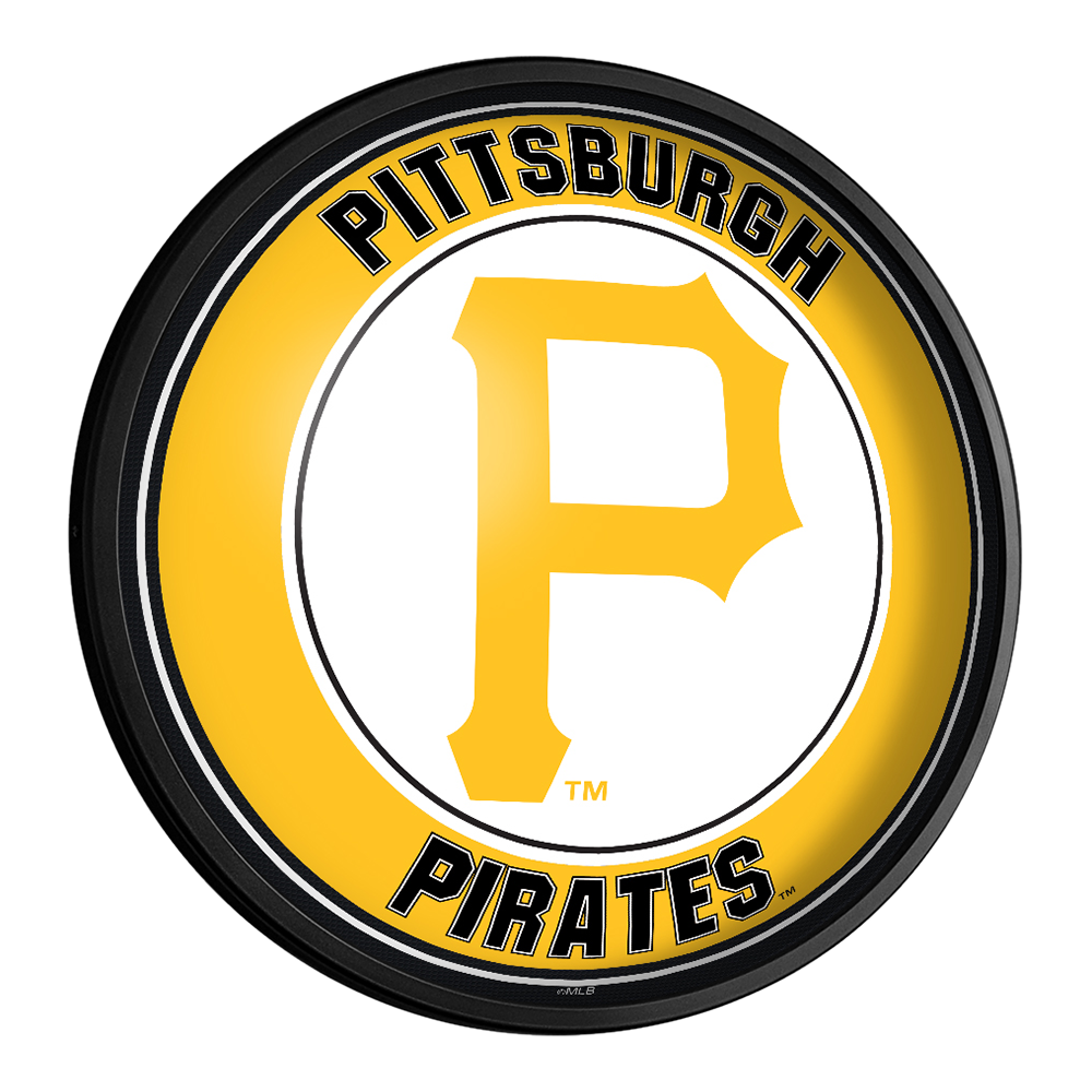 Pittsburgh Pirates Round Slimline Lighted Wall Sign  
