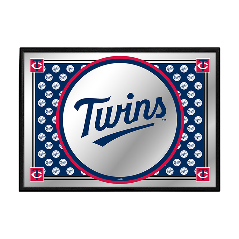 Minnesota Twins Team Spirit - Framed Mirrored Wall Sign  