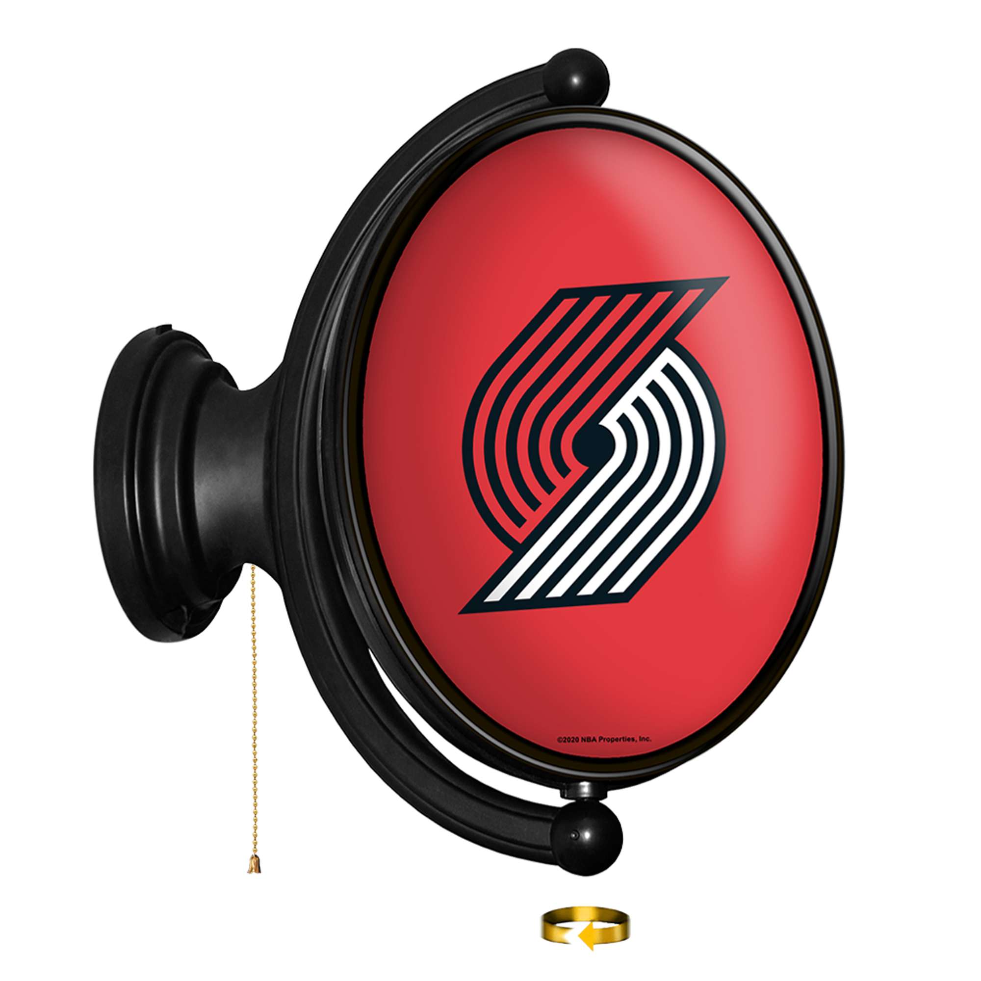 Portland Trail Blazers: Original Oval Rotating Lighted Wall Sign