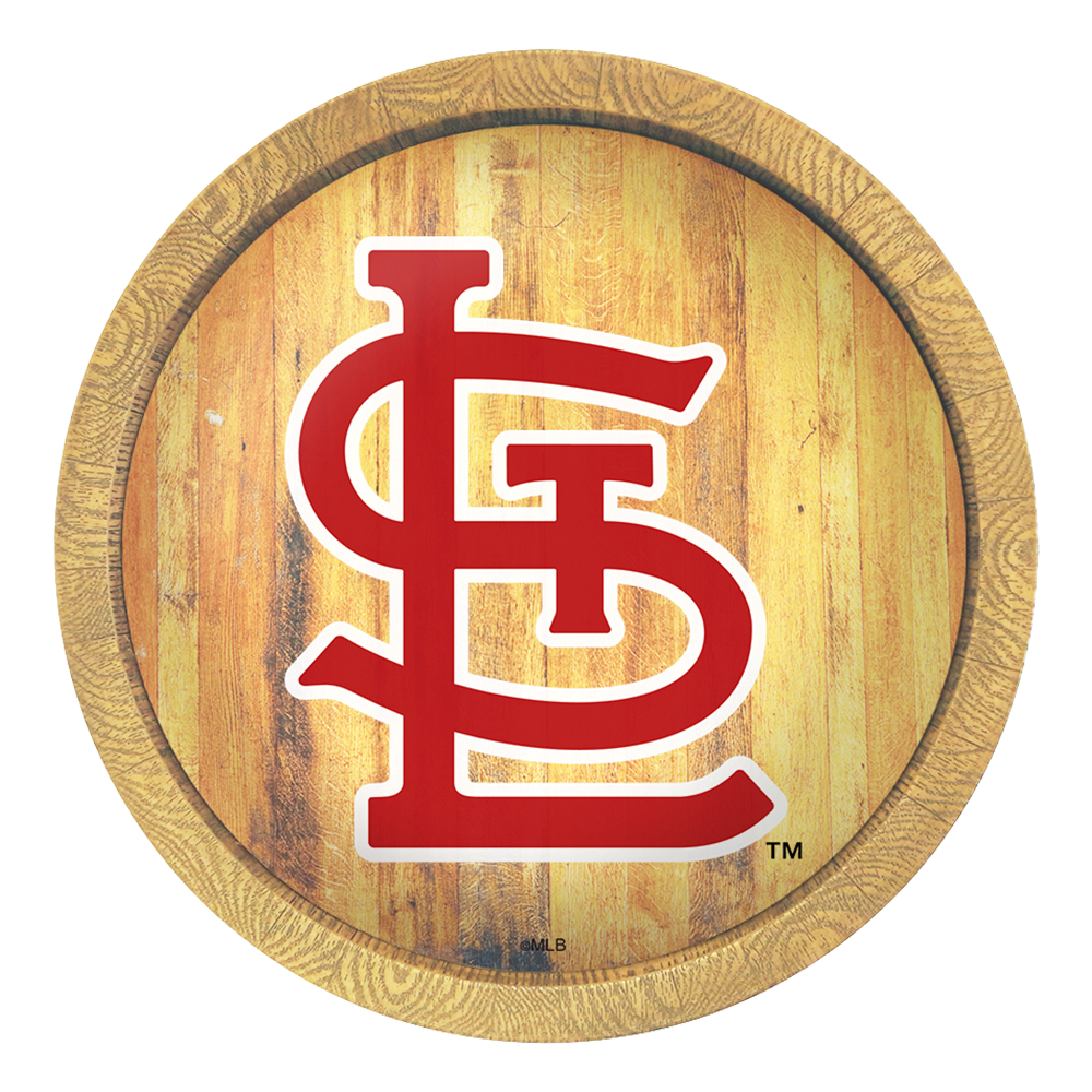 St. Louis Cardinals: Logo - "Faux" Barrel Top Sign   