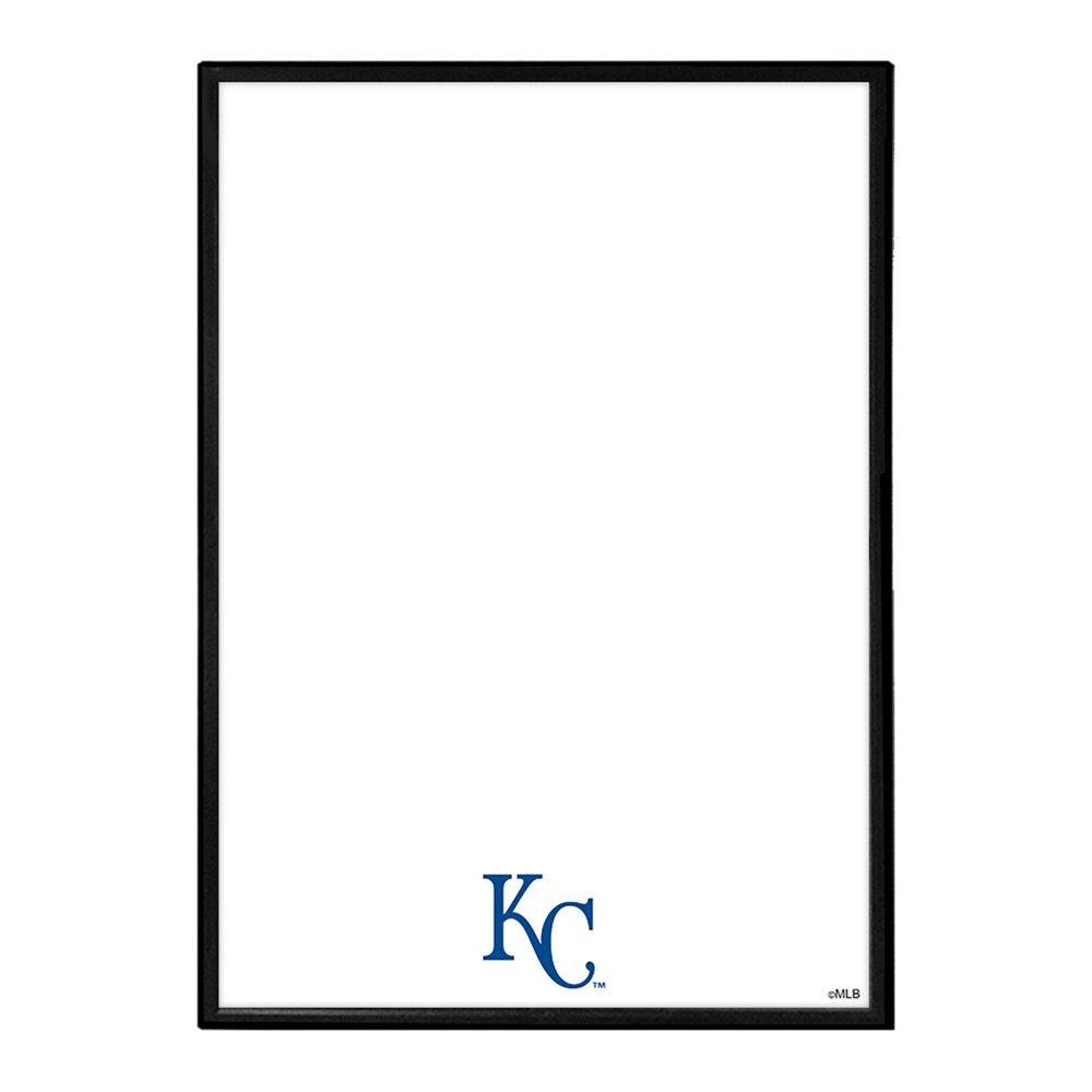 Kansas City Royals Logo - Framed Dry Erase Wall Sign  