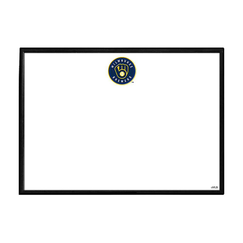 Milwaukee Brewers Framed Dry Erase Wall Sign  