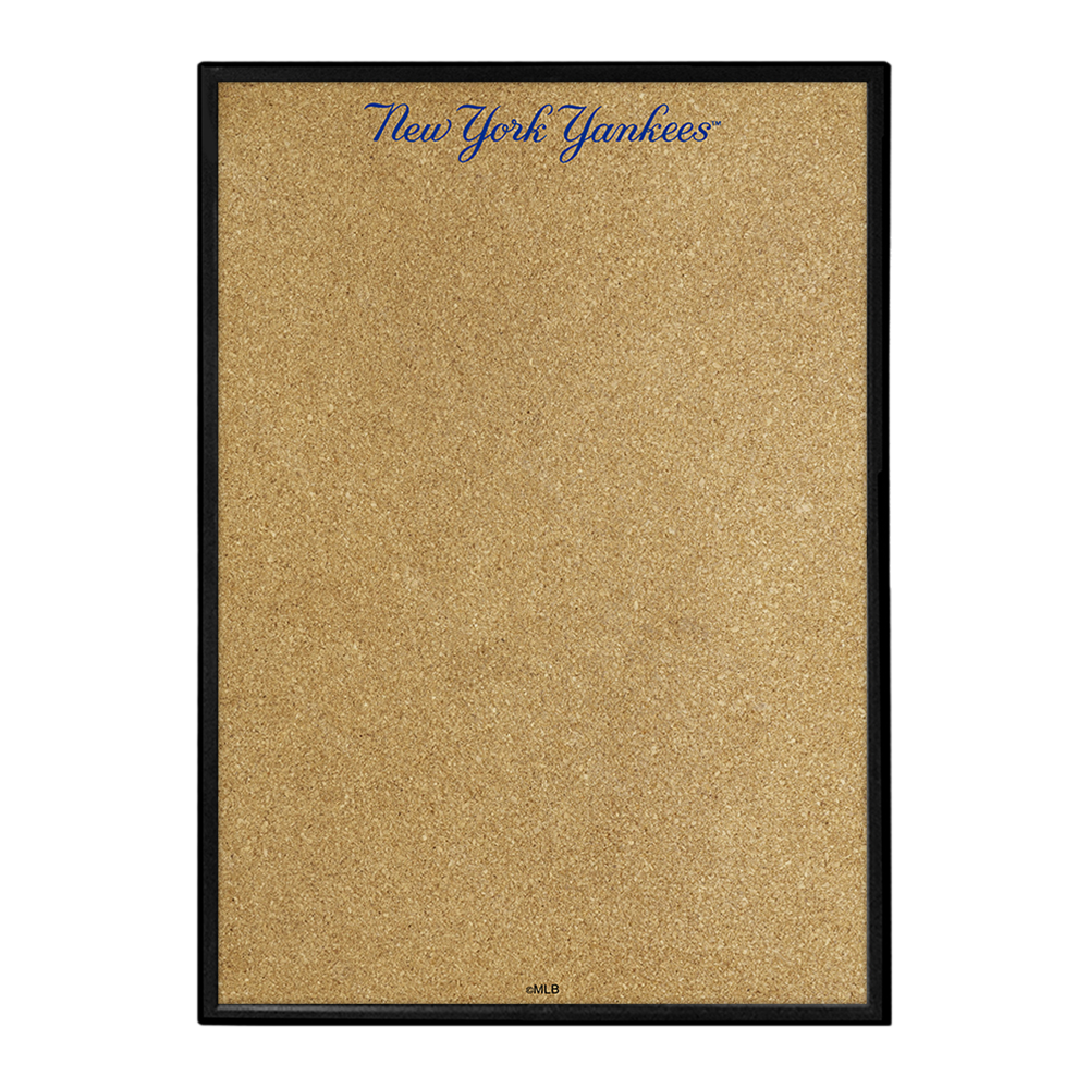 New York Yankees Wordmark - Framed Corkboard  