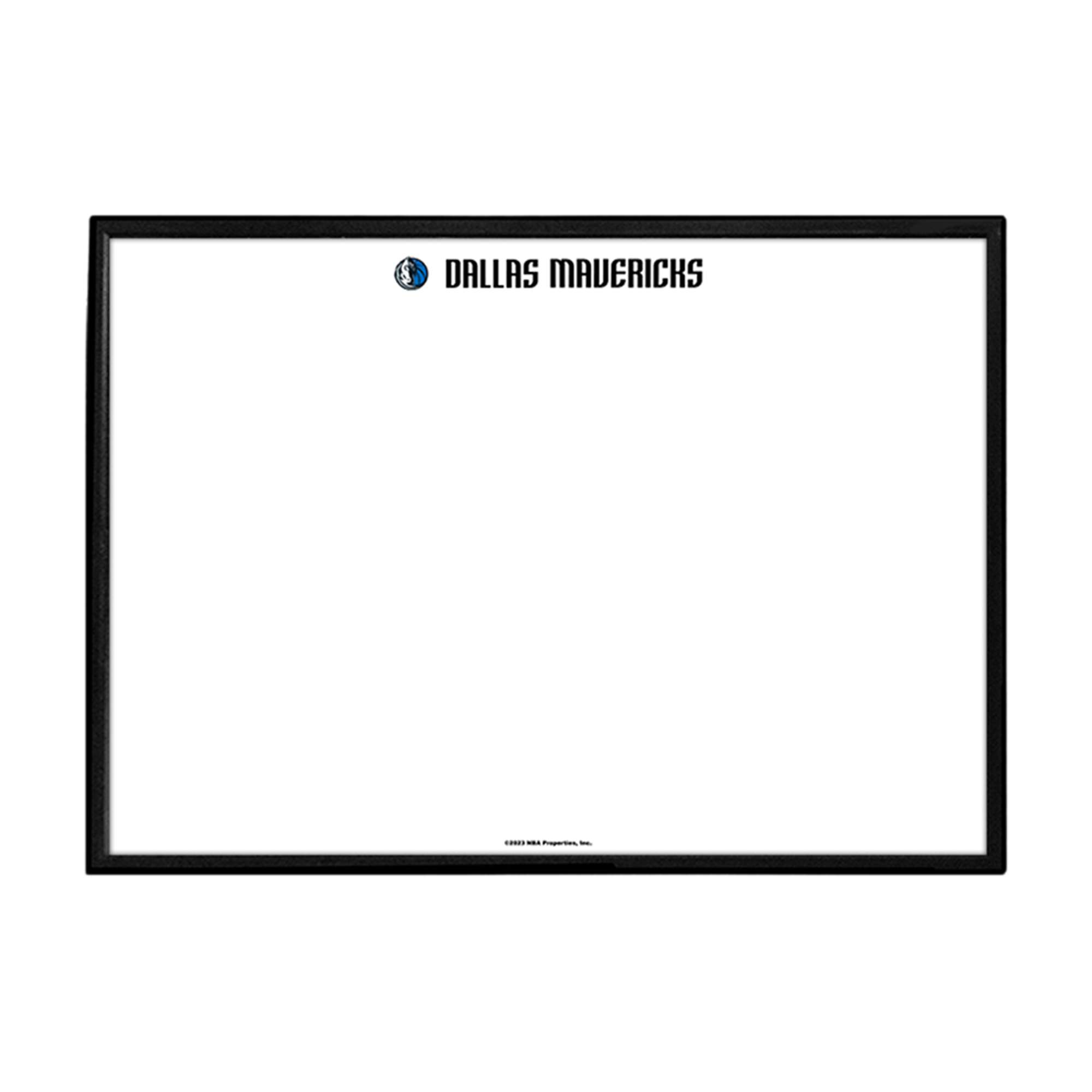 Dallas Mavericks: Framed Dry Erase Wall Sign