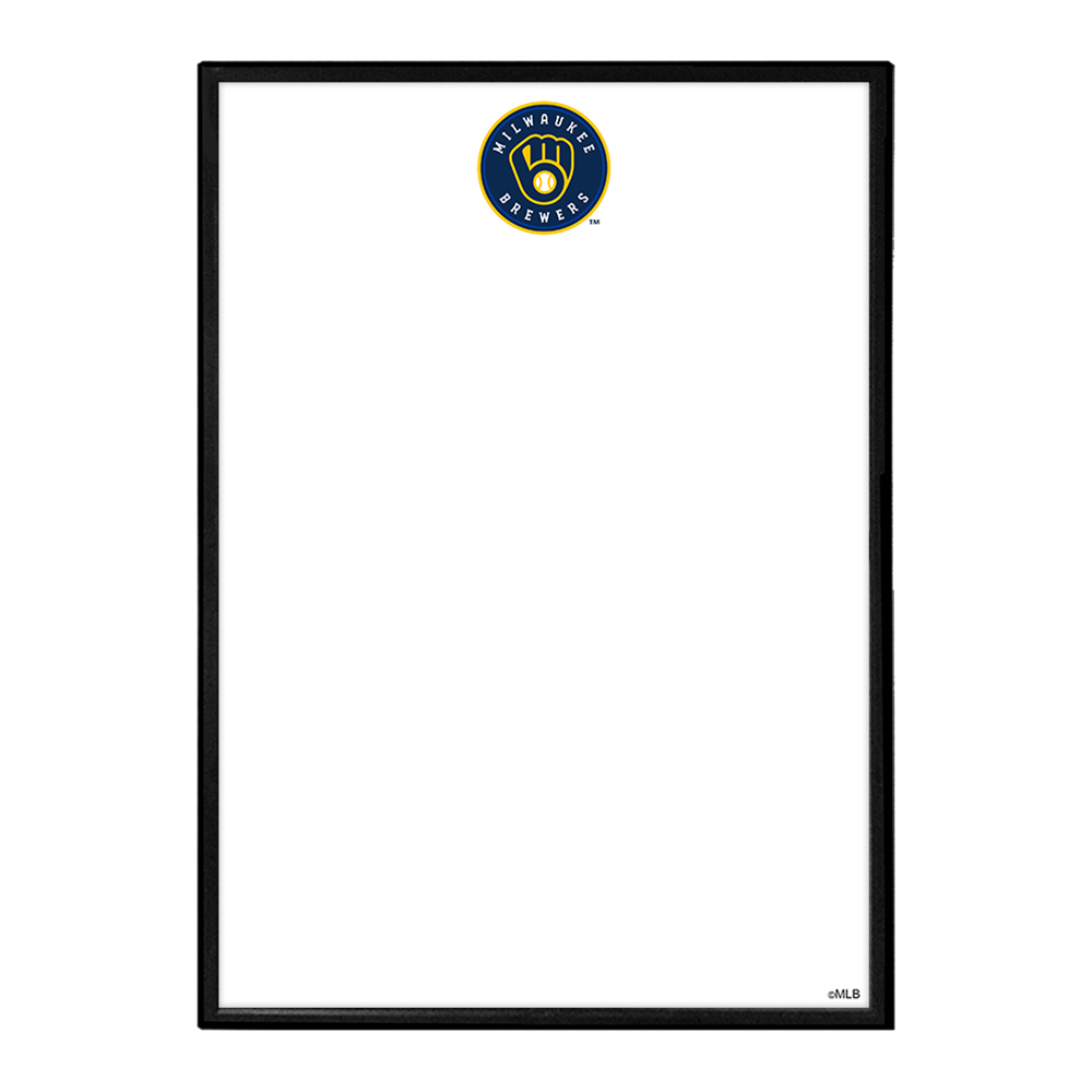 Milwaukee Brewers Framed Dry Erase Wall Sign  