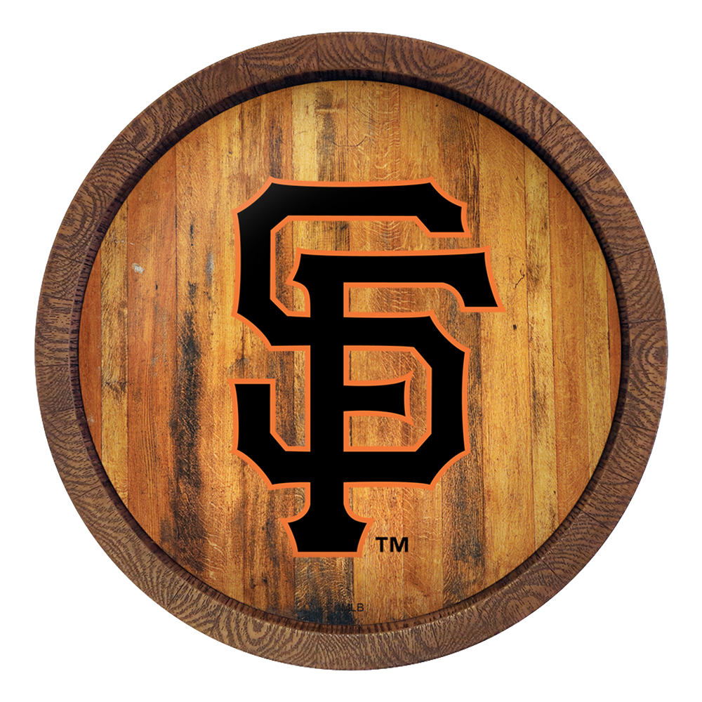 San Francisco Giants Logo - "Faux" Barrel Top Sign  