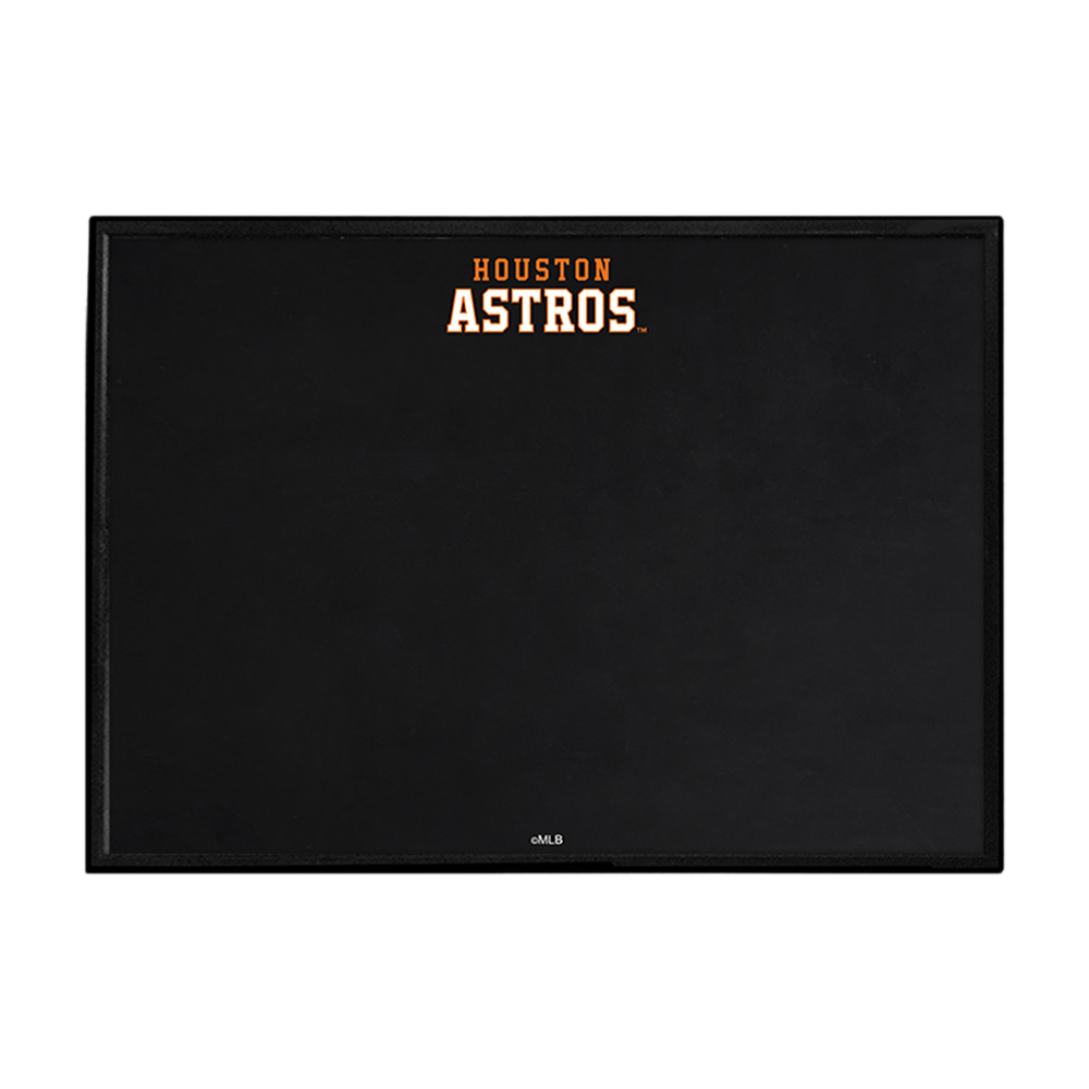 Houston Astros Wordmark - Framed Chalkboard  