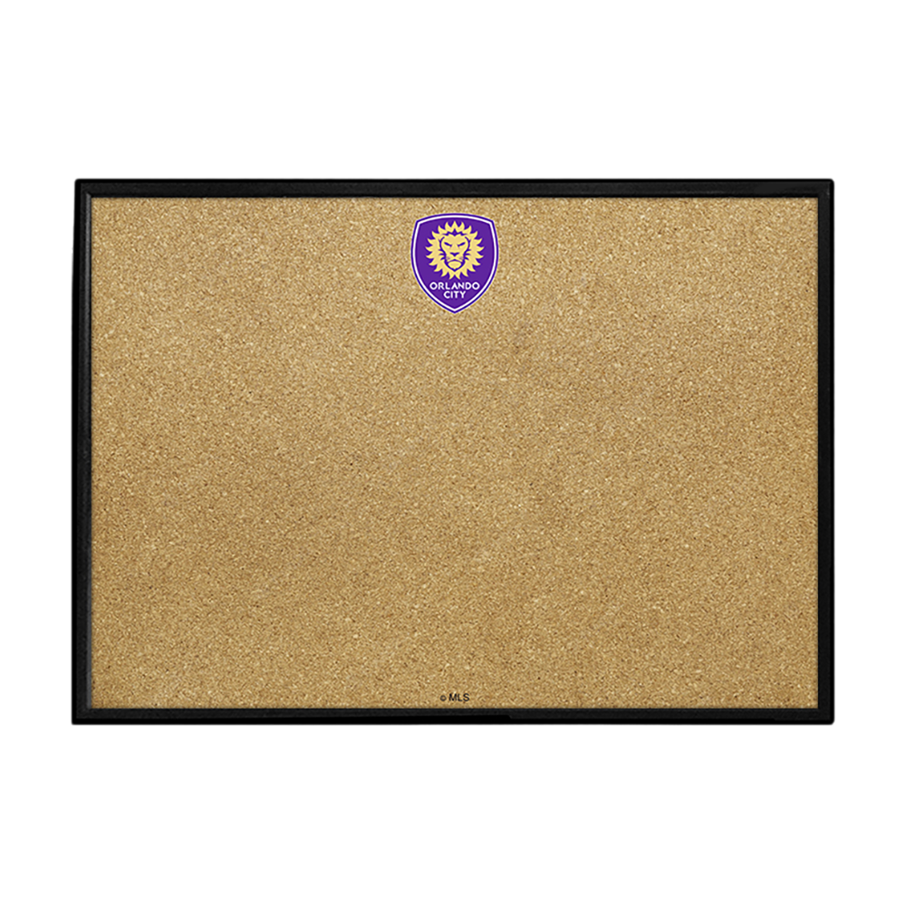 Orlando City: Framed Cork Board Wall Sign  