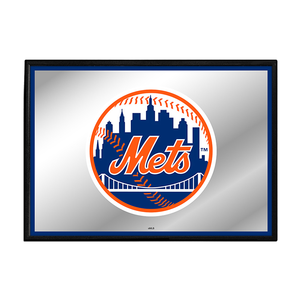 New York Mets Framed Mirrored Wall Sign  