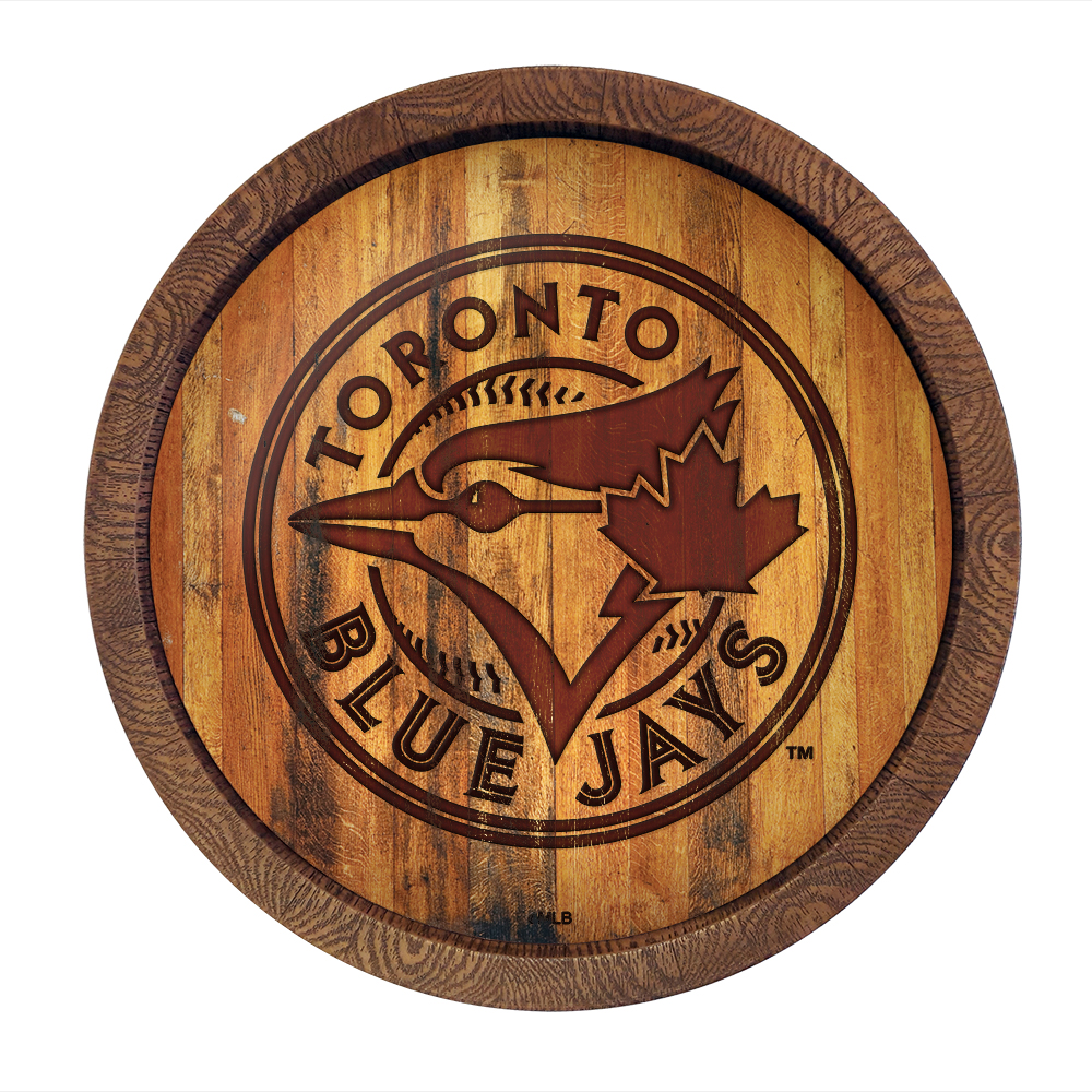 Toronto Blue Jays: Branded "Faux" Barrel Top Sign   