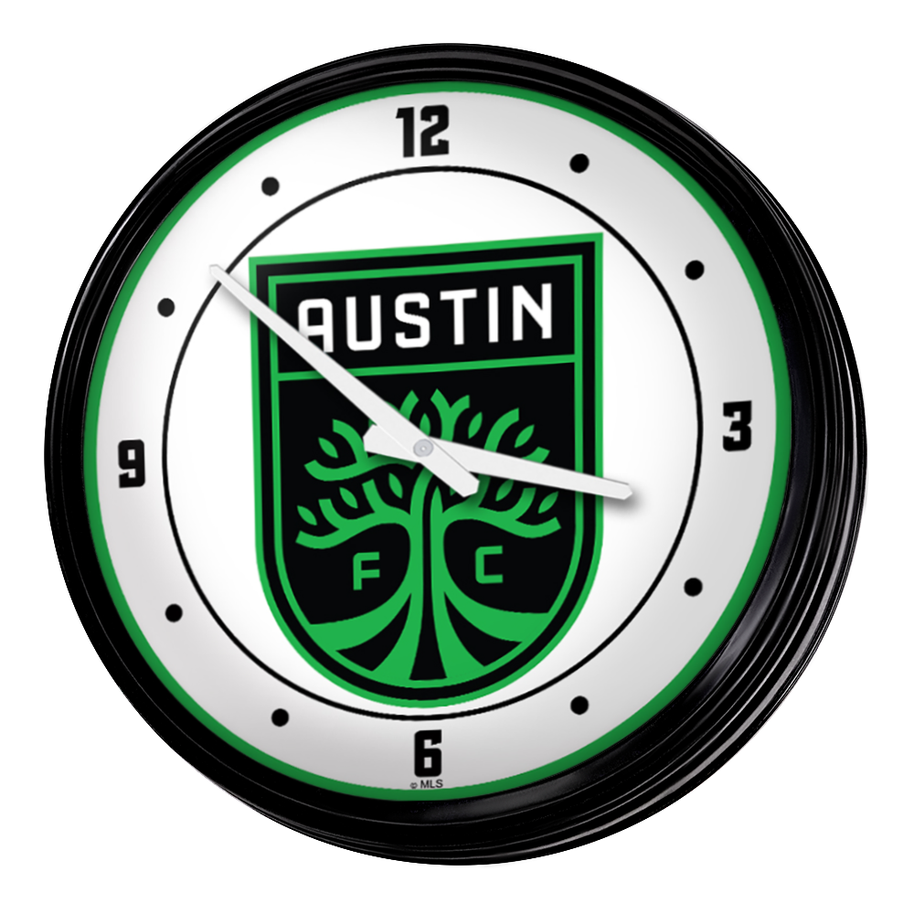 Austin F.C.: Retro Lighted Wall Clock