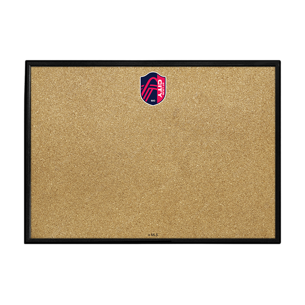 St. Louis CITYSC: Framed Cork Board Wall Sign