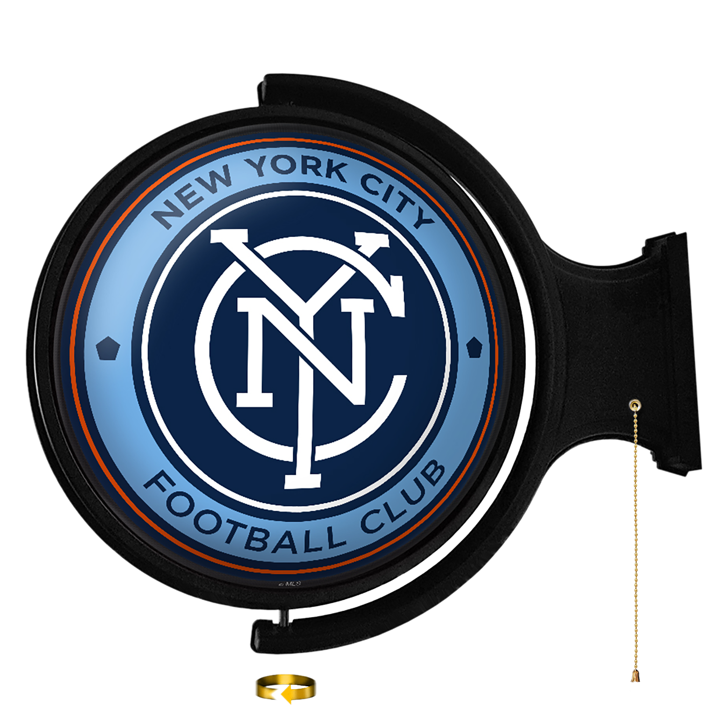 New York City FC: Original Round Rotating Lighted Wall Sign