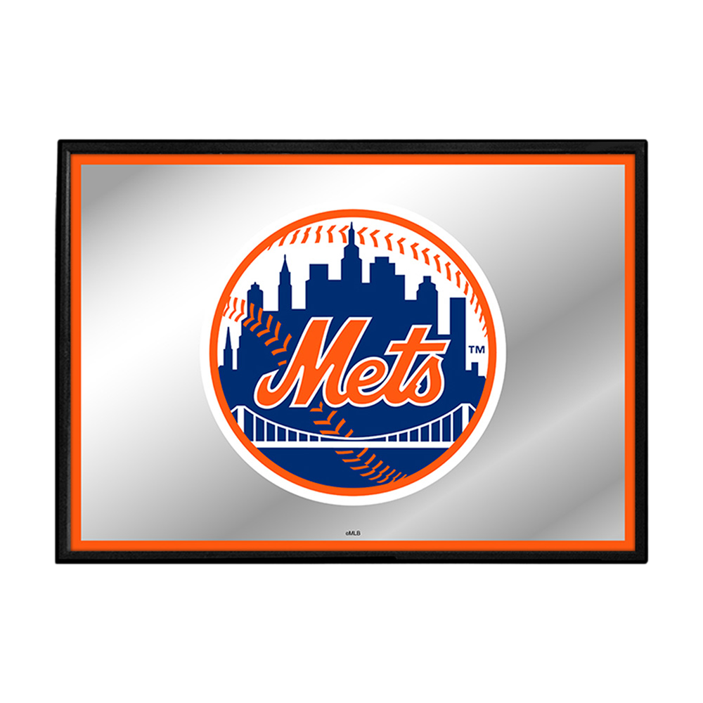 New York Mets Framed Mirrored Wall Sign  