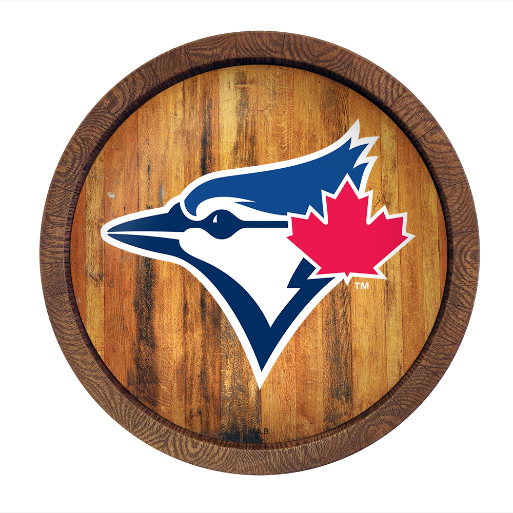 Toronto Blue Jays: Logo - "Faux" Barrel Top Sign   