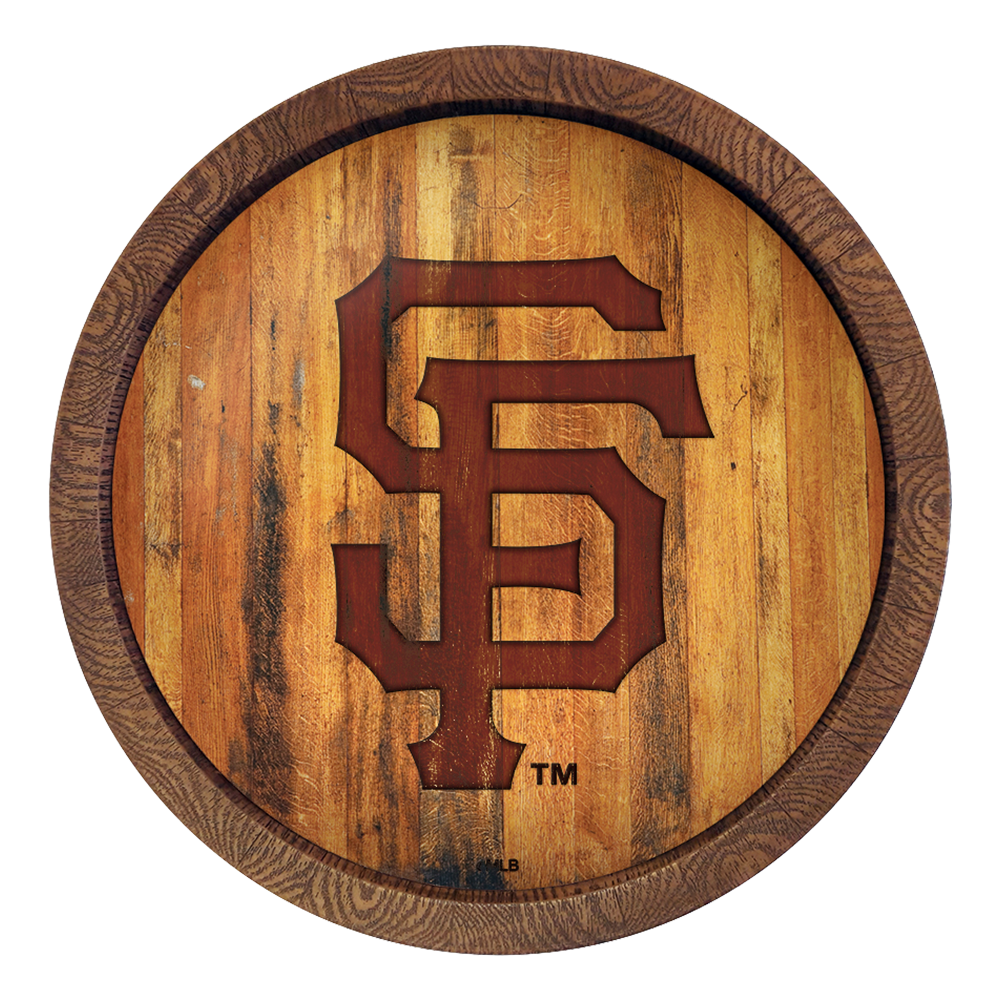 San Francisco Giants Logo - Branded "Faux" Barrel Top Sign  