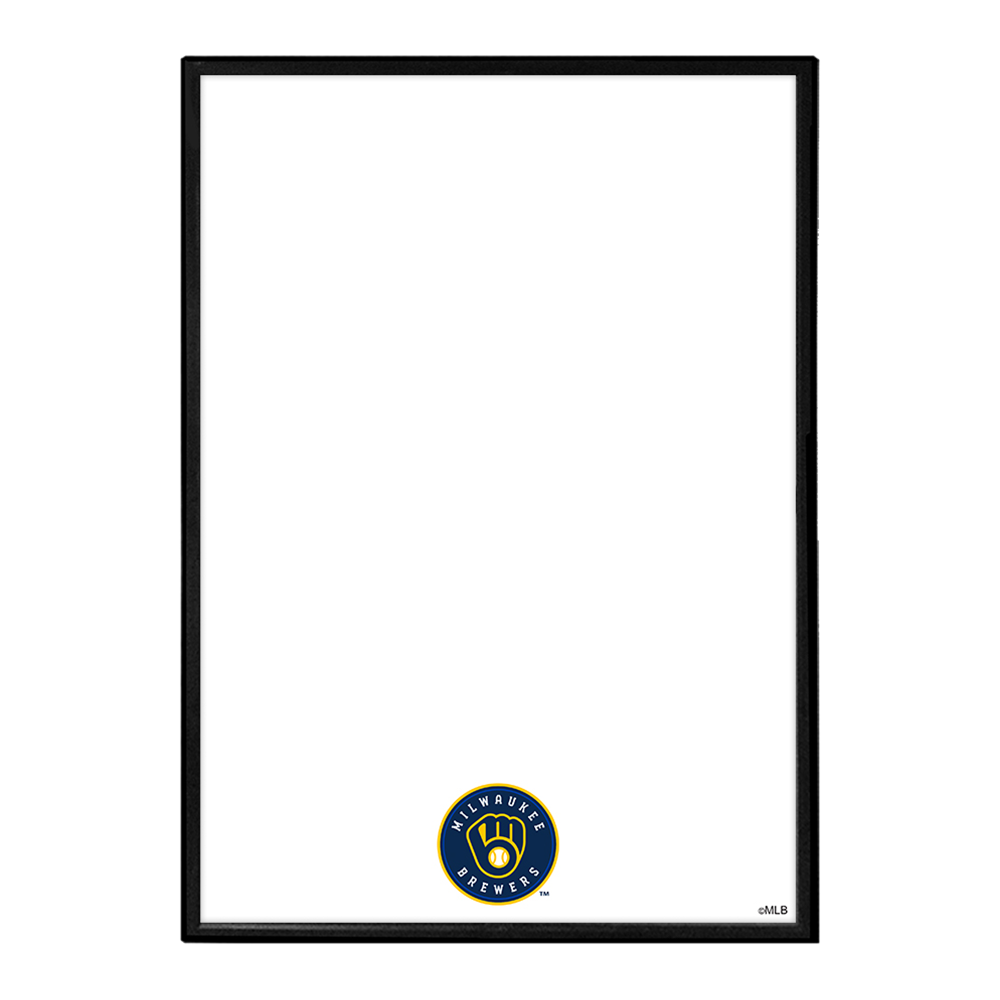 Milwaukee Brewers Framed Dry Erase Wall Sign  