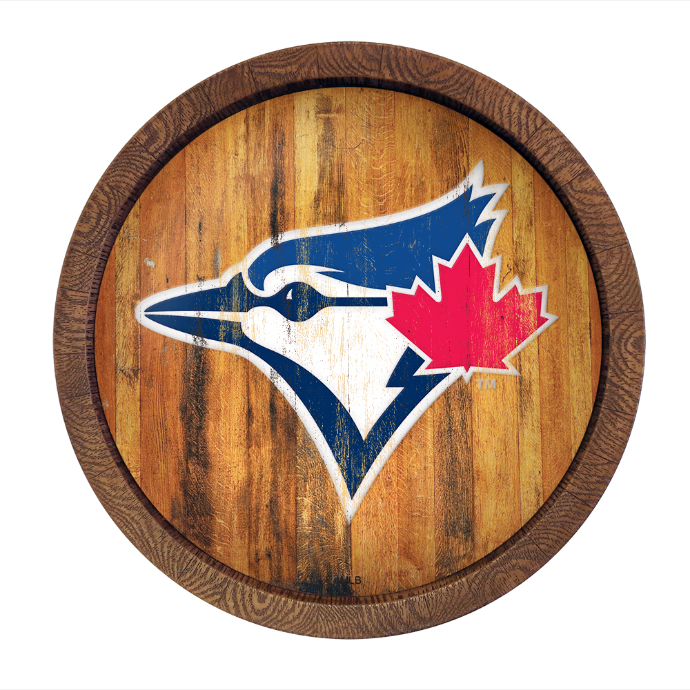 Toronto Blue Jays: Logo - Weathered "Faux" Barrel Top Sign   