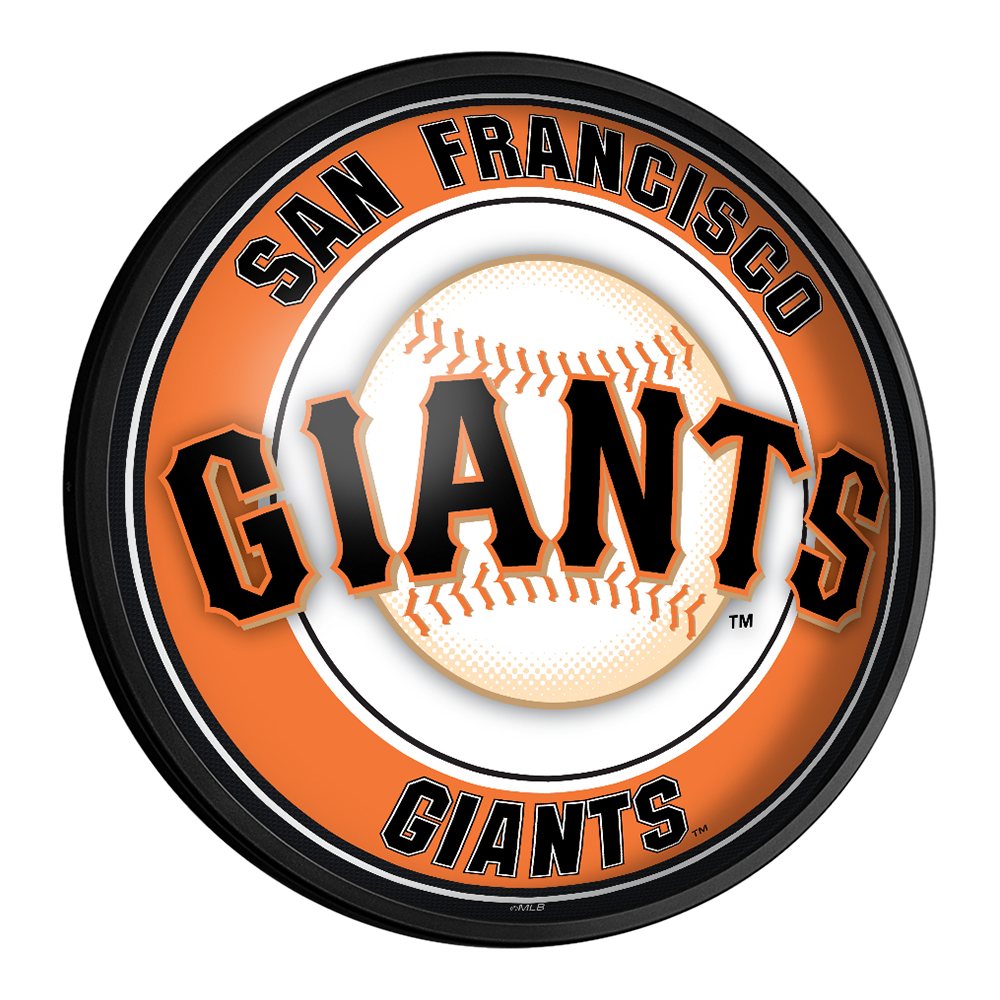 San Francisco Giants Round Slimline Lighted Wall Sign  