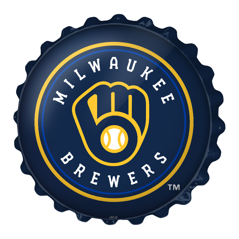 Milwaukee Brewers Bottle Cap Wall Sign  