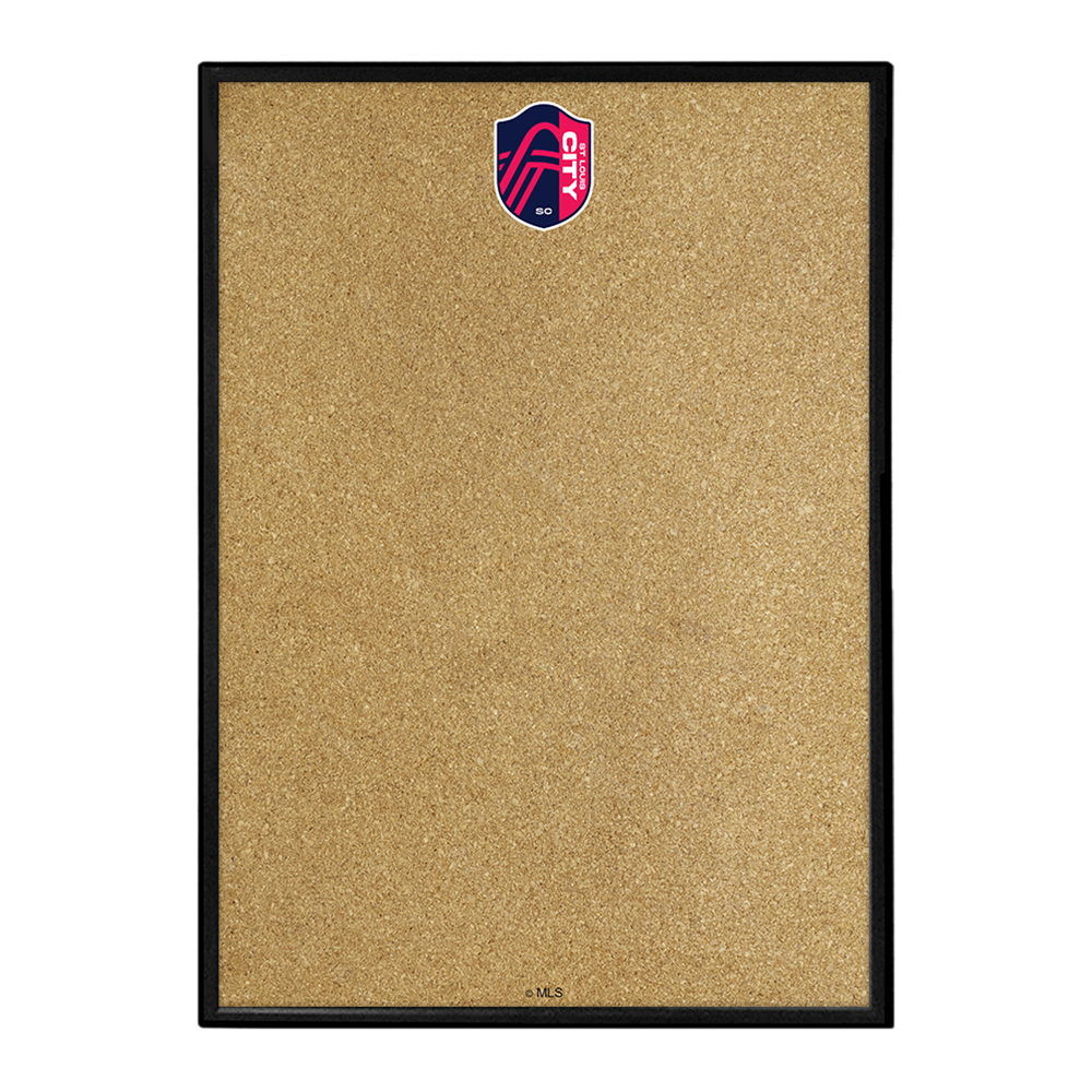 St. Louis CITYSC: Framed Cork Board Wall Sign