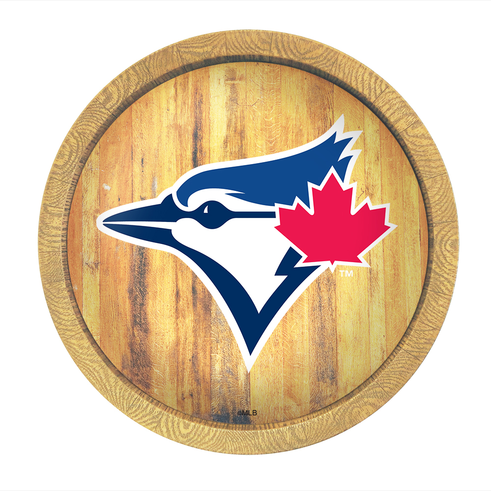 Toronto Blue Jays: Logo - "Faux" Barrel Top Sign   