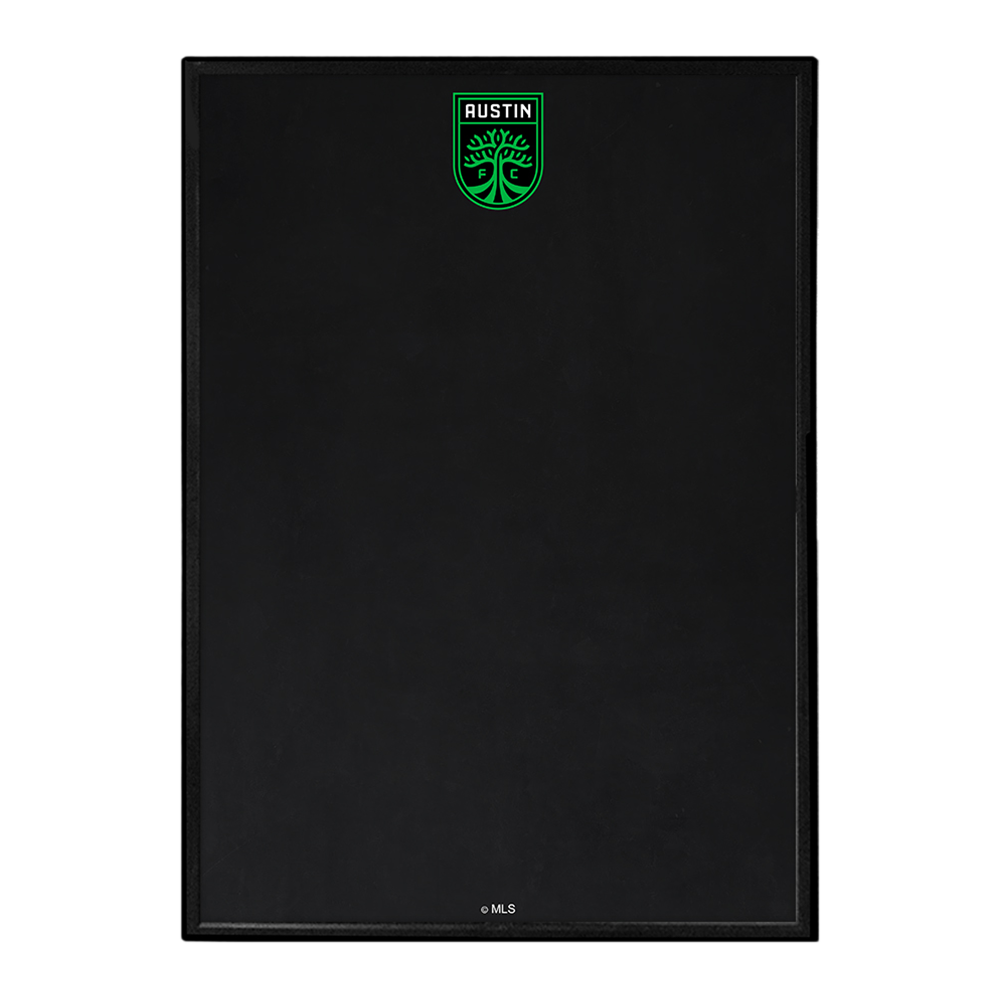 Austin F.C.: Framed Chalkboard Wall Sign Button Pot