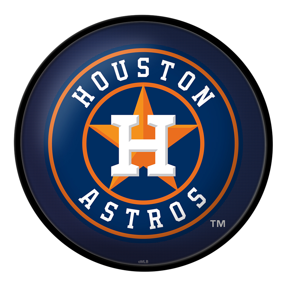 Houston Astros Modern Disc Wall Sign  