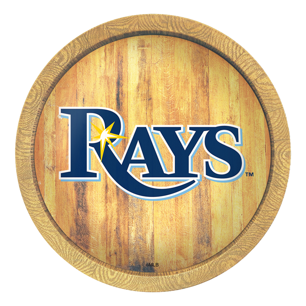 Tampa Bay Rays "Faux" Barrel Top Sign  