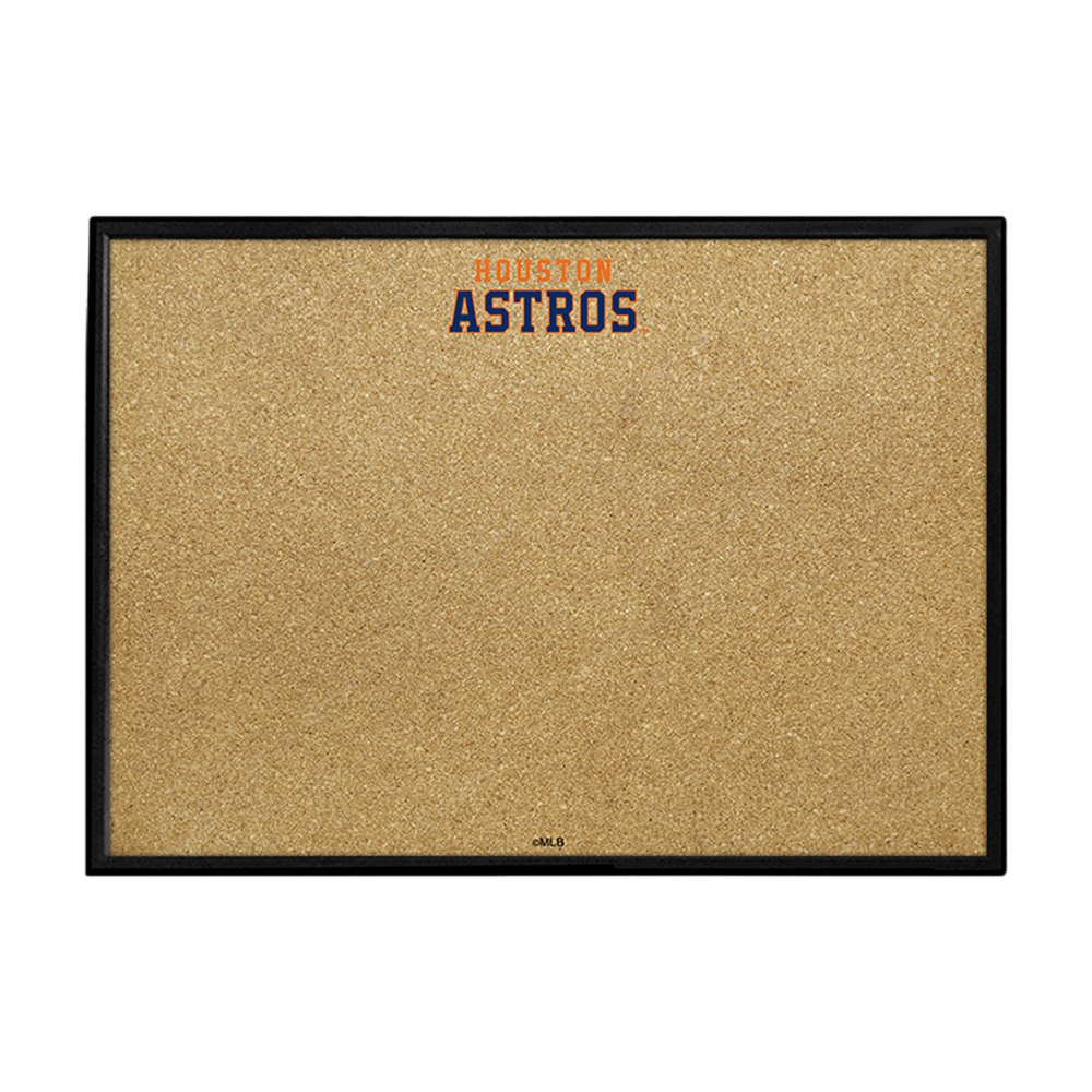Houston Astros Wordmark - Framed Corkboard  