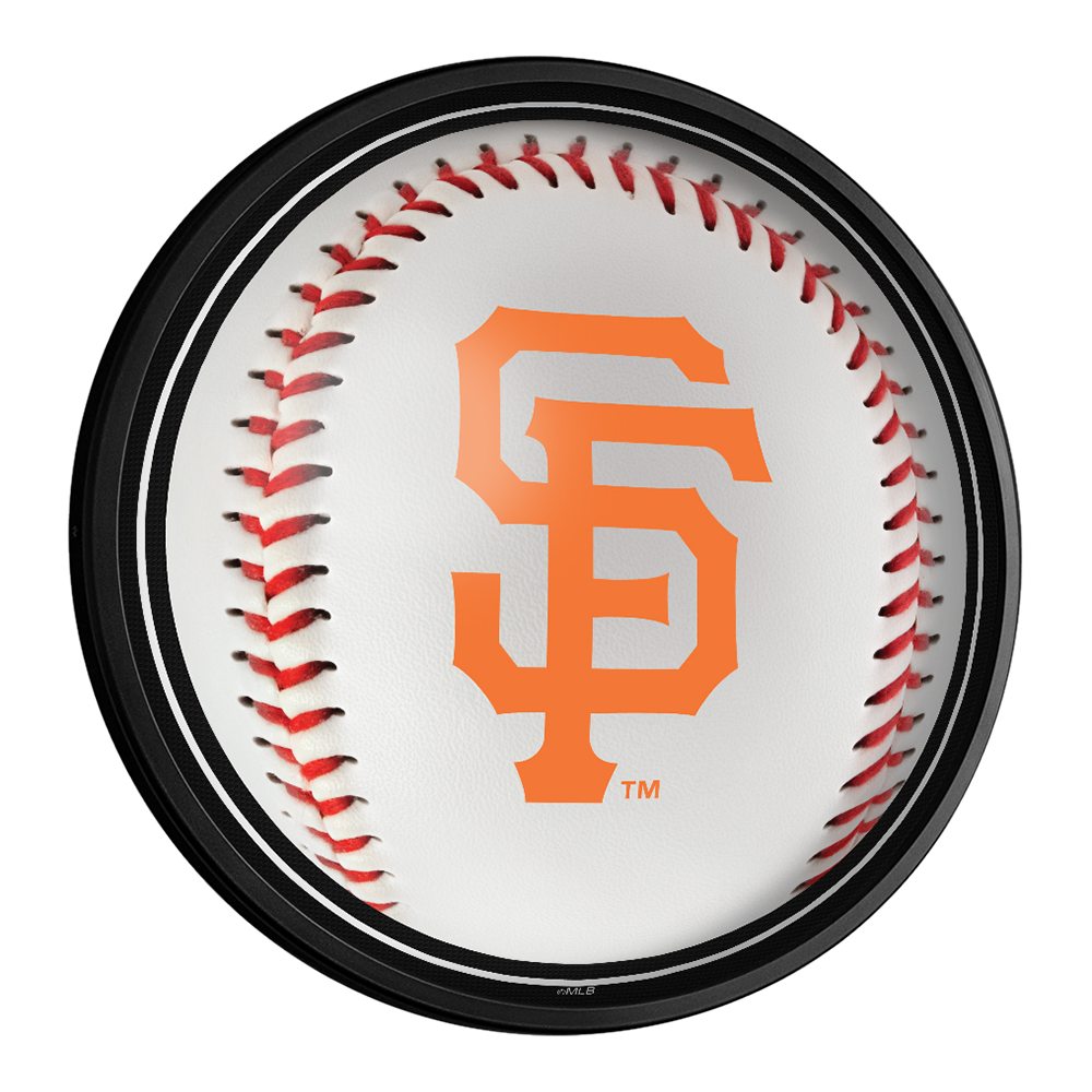 San Francisco Giants Baseball - Round Slimline Lighted Wall Sign  
