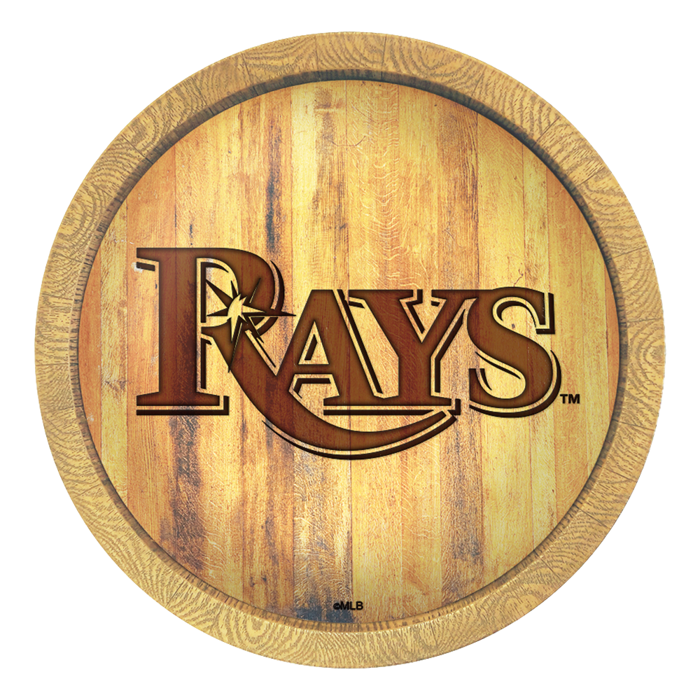 Tampa Bay Rays Branded "Faux" Barrel Top Sign  