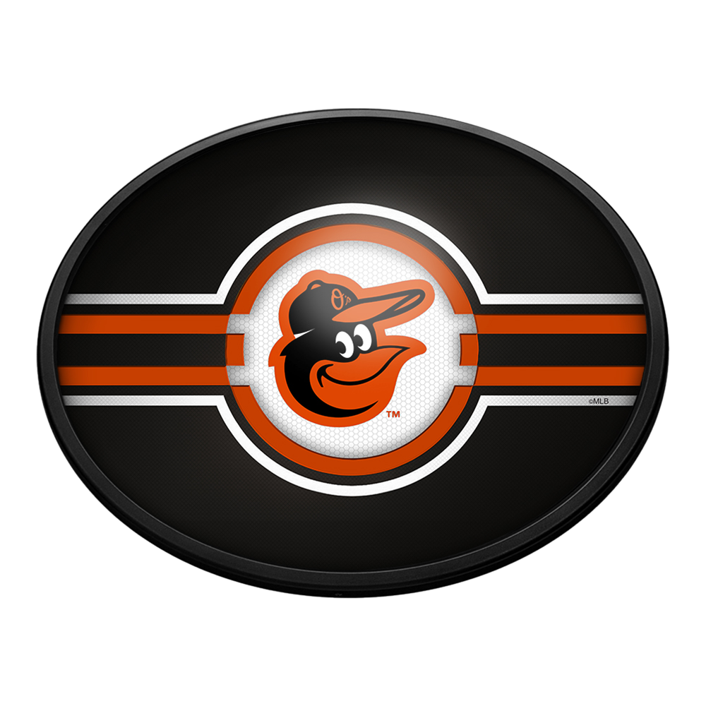 Baltimore Orioles: Oval Slimline Lighted Wall Sign   