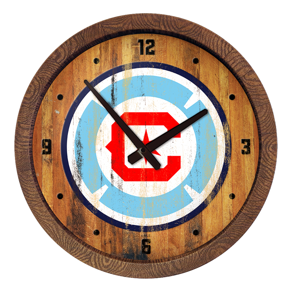 Chicago Fire: Weathered "Faux" Barrel Top Clock  
