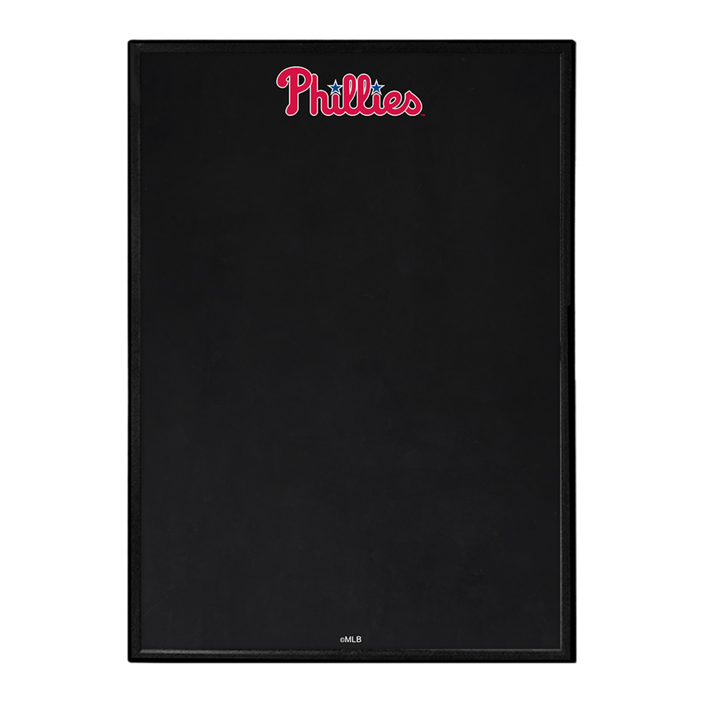 Philadelphia Phillies Wordmark - Framed Chalkboard  