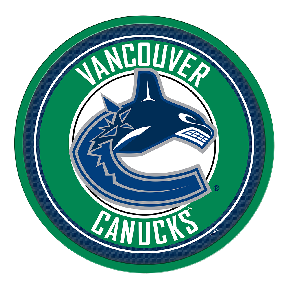 Vancouver Canucks Modern Disc Wall Sign  