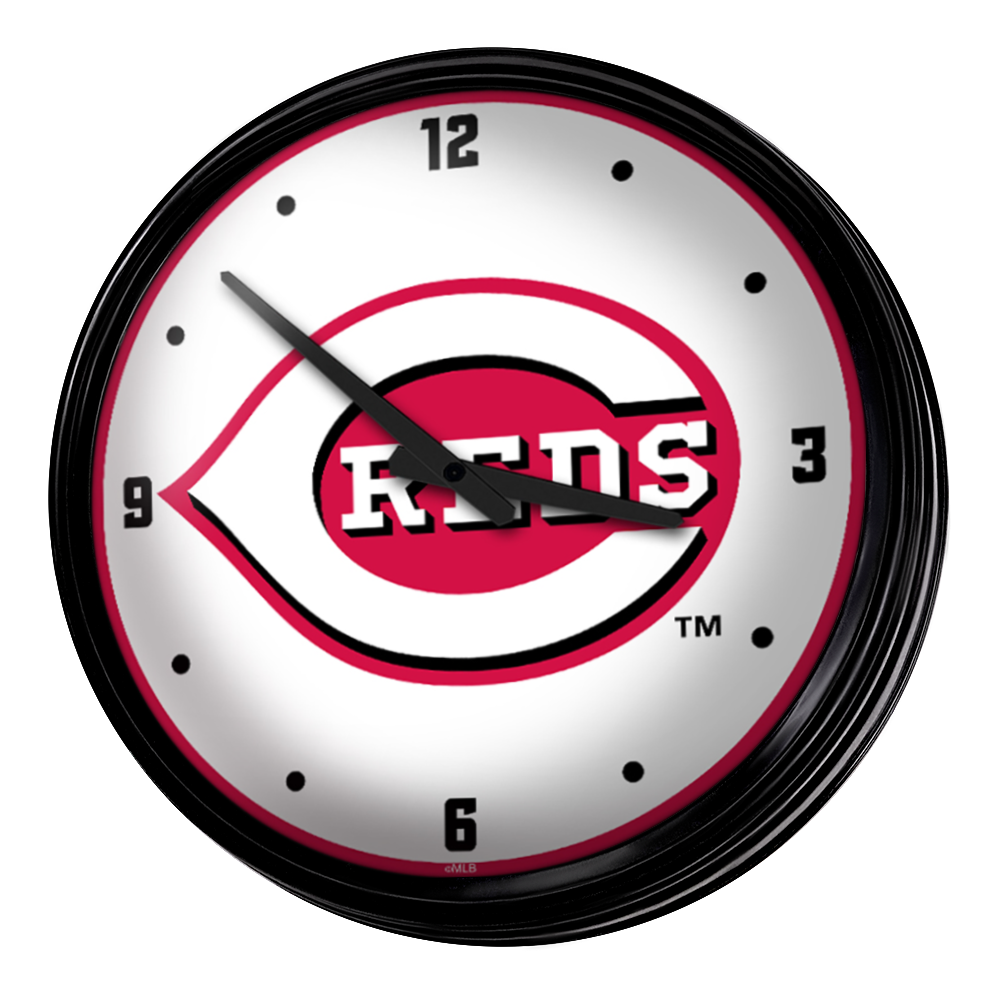 Cincinnati Reds Retro Lighted Wall Clock  
