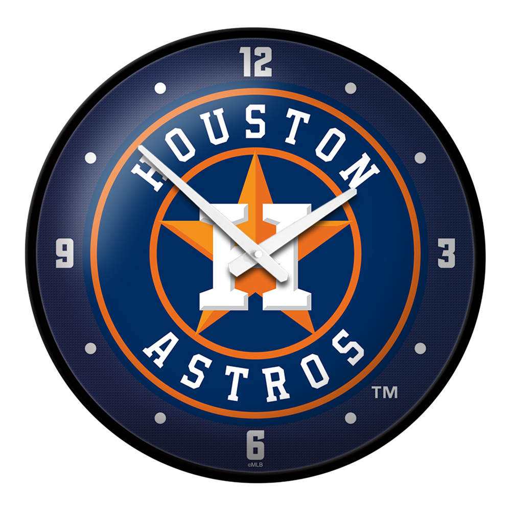 Houston Astros Modern Disc Wall Clock  