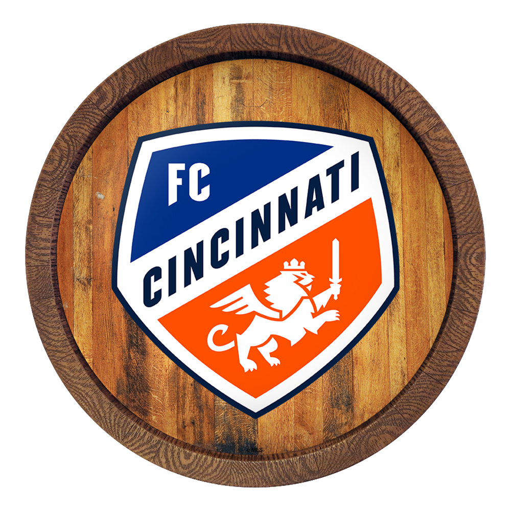 FC Cincinnati: "Faux" Barrel Top Sign  