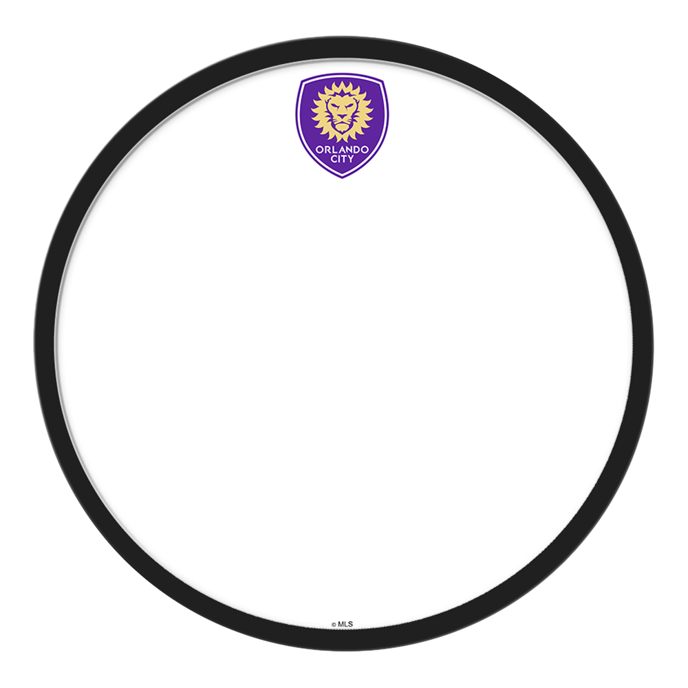 Orlando City: Modern Disc Dry Erase Wall Sign