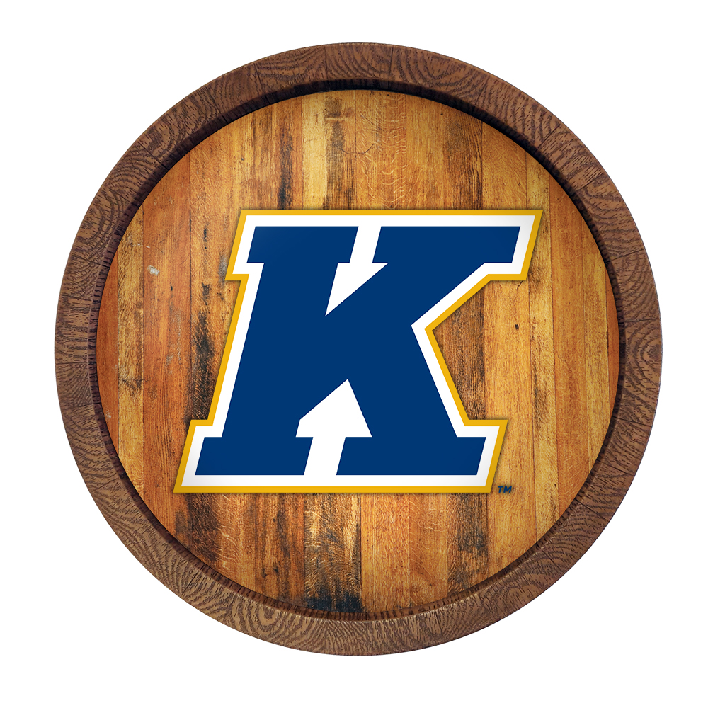 Kent State Golden Flashes "Faux" Barrel Top Sign  