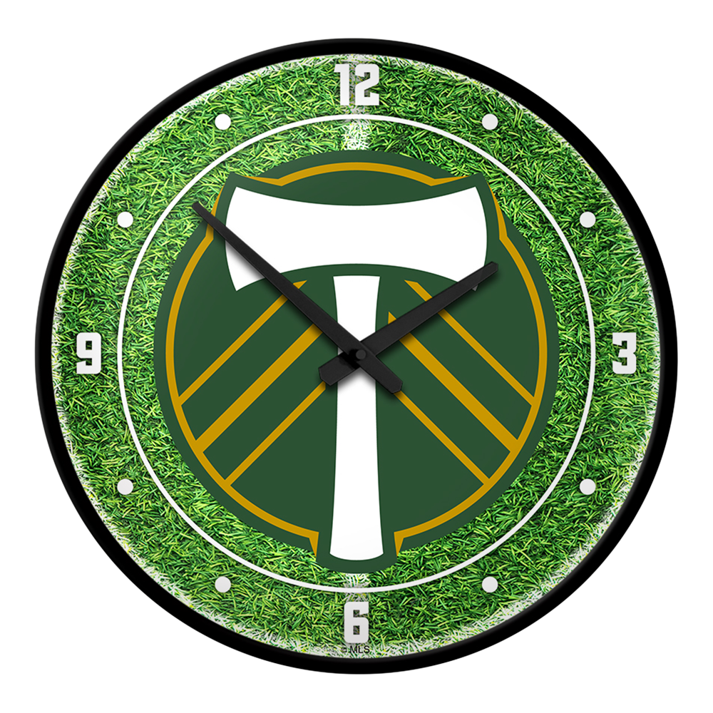 Portland Timbers: Pitch - Modern Disc Wall Clock
