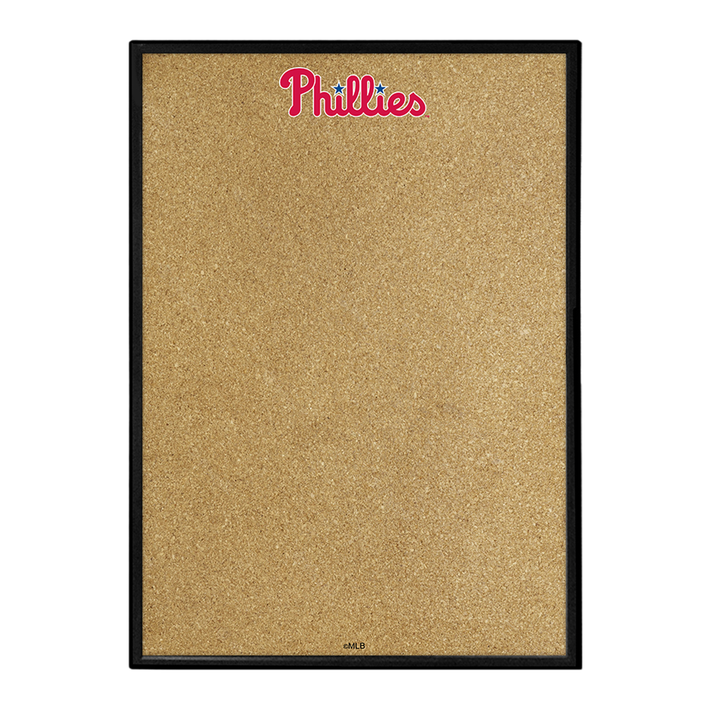 Philadelphia Phillies Wordmark - Framed Corkboard  